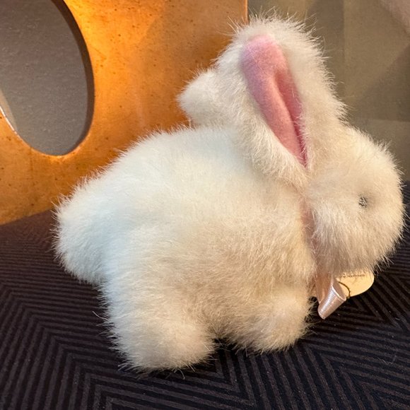 Rare VTG 1990 North American Bear Co. Inkie Dinkies Bunny Plush White Pink Bow - Picture 13 of 15